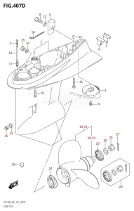 DF115AZ From 11503Z-510001 (E01 E40)  2015 drawing GEAR CASE (DF115AZ:E01)