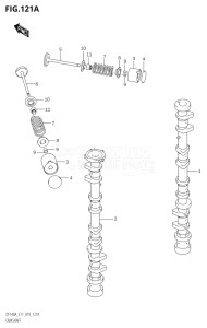 11503F-910001 (2019) 115hp E11 E40-Gen. Export 1-and 2 (DF115AT) DF115A drawing CAMSHAFT