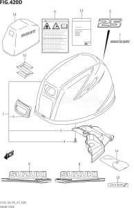 02504F-710001 (2017) 25hp P03-U.S.A (DF25A  DF25AQ  DF25AR  DF25AT  DF25ATH) DF25A drawing ENGINE COVER (DF25ATH:P03)