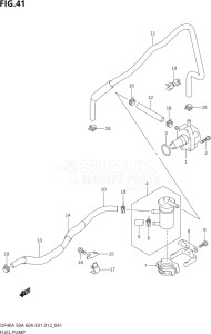 04004F-210001 (2012) 40hp E34-Italy (DF40AST) DF40A drawing FUEL PUMP (DF40AQH E01)