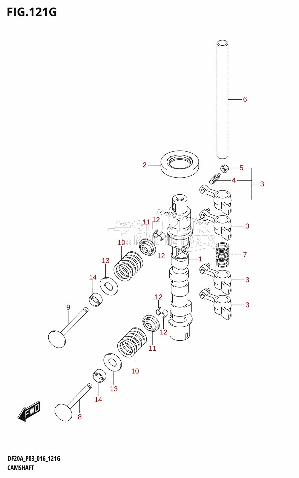 CAMSHAFT (DF20A:P03)