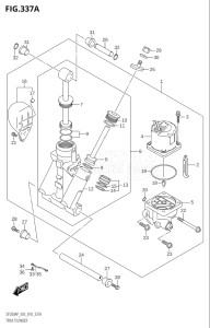 20003P-810001 (2018) 200hp E03-USA (DF200AP) DF200AP drawing TRIM CYLINDER