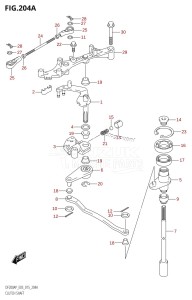 DF200AP From 20003P-510001 (E03)  2015 drawing CLUTCH SHAFT