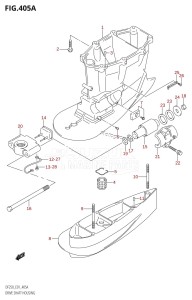 DF250 From 25001F-780001 (E01 E40)  2007 drawing DRIVE SHAFT HOUSING (X-TRANSOM,XX-TRANSOM)