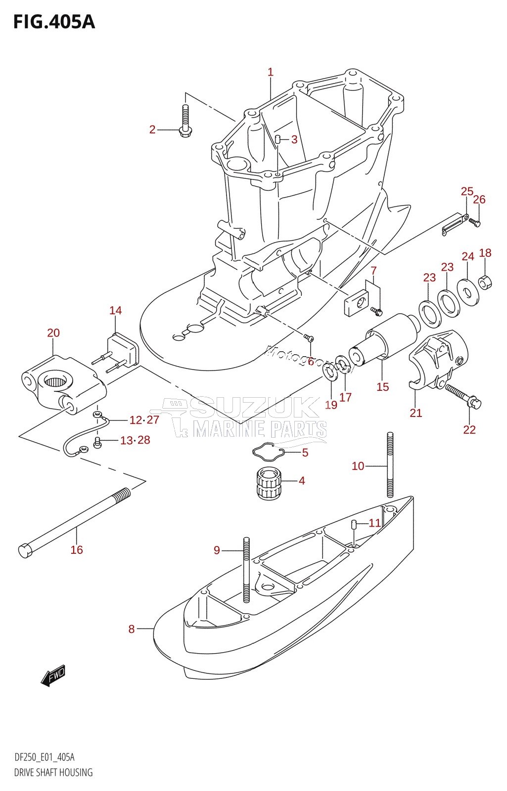 DRIVE SHAFT HOUSING (X-TRANSOM,XX-TRANSOM)