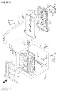 06003F-710001 (2017) 60hp E01 E40-Gen. Export 1 - Costa Rica (DF60AVT  DF60AVTH) DF60A drawing CYLINDER HEAD (DF40AST:E34)