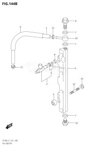 DF115AZ From 11503Z-140001 (E11 E40)  2021 drawing FUEL INJECTOR (E40)