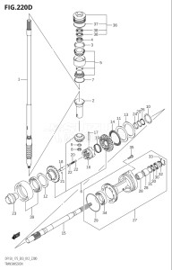 15002F-210001 (2012) 150hp E03-USA (DF150T) DF150 drawing TRANSMISSION (DF175Z:E03)