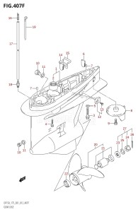 DF175Z From 17502Z-210001 (E01 E40)  2012 drawing GEAR CASE (DF175T:E40)