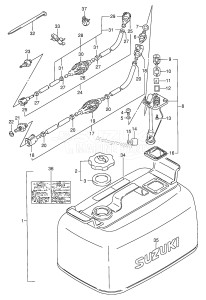 DT85TC From 8501-861001 ()  1998 drawing FUEL TANK (TC)