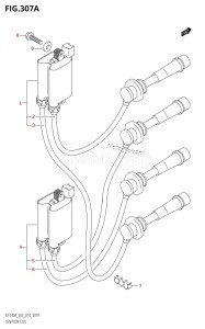 DF140A From 14003F-310001 (E03)  2013 drawing IGNITION COIL