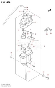 DF90A From 09003F-310001 (E01 E40)  2013 drawing FUEL VAPOR SEPARATOR (DF70A:E01)