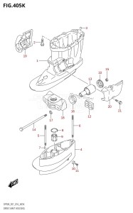 DF80A From 08002F-610001 (E01 E40)  2016 drawing DRIVE SHAFT HOUSING (DF90ATH:E40)