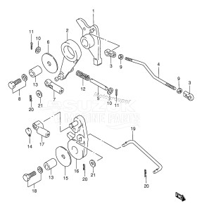 DT85TC From 8501-751001 ()  1988 drawing THROTTLE LINK (TC)