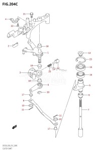 DF250Z From 25003Z-210001 (E03)  2012 drawing CLUTCH SHAFT (DF225T:E03)