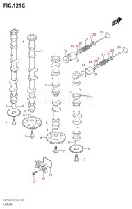 DF225Z From 22503Z-610001 (E01 E40)  2016 drawing CAMSHAFT (DF225Z:E01)