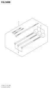 11503Z-810001 (2018) 115hp E11 E40-Gen. Export 1-and 2 (DF115AZ) DF115AZ drawing OPT:REMOTE CONTROL (E03)