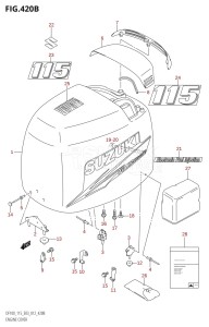 DF115Z From 11502Z-210001 (E03)  2012 drawing ENGINE COVER (DF115T:E03)