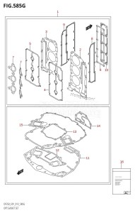 DF200Z From 20002Z-310001 (E01 E40)  2013 drawing OPT:GASKET SET (DF225Z:E01)