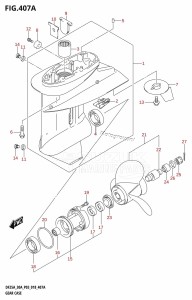 DF30A From 03003F-810001 (P03)  2018 drawing GEAR CASE (DF25A,DF25AQ)