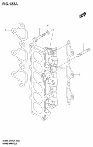 DF300A From 30002P-440001 (E11 - E40)  2024 drawing INTAKE MANIFOLD