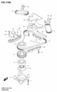 DF225Z From 22503Z-040001 (E01 E03 E40)  2020 drawing TIMING CHAIN (DF200T,DF200Z,DF225T,DF225Z,DF250T,DF250Z)