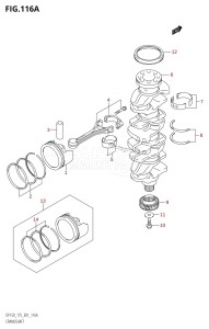 DF150Z From 15001Z-680001 (E01 E40)  2006 drawing CRANKSHAFT