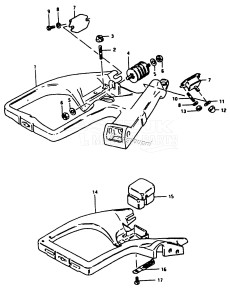 DT9.9 From D-10001 ()  1983 drawing STEERING BRACKET