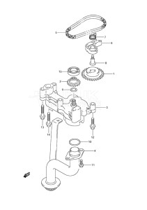 Outboard DF 200 drawing Oil Pump