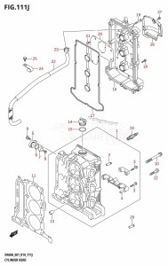 DF50A From 05003F-410001 (E01)  2014 drawing CYLINDER HEAD (DF60AQH:E01)