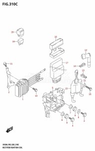 DF9.9B From 00995F-140001 (P03 E03)  2021 drawing RECTIFIER /​ IGNITION COIL (DF15A)