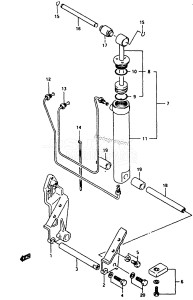 DT40 From 04003-608513 ()  1986 drawing TILT CYLINDER & SUPPORT (DT40TC ~MODEL:93)