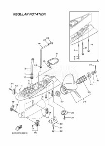 F300AETU drawing PROPELLER-HOUSING-AND-TRANSMISSION-2