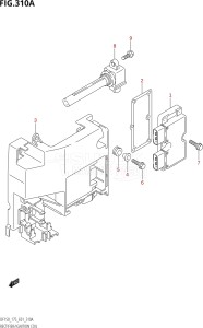 15001F-980001 (2009) 150hp E01 E40-Gen. Export 1 - Costa Rica (DF150TK9  DF150WTK9) DF150 drawing RECTIFIER / IGNITION COIL