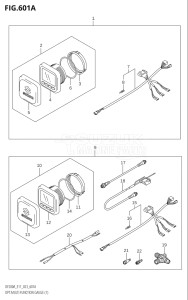 17503Z-340001 (2023) 175hp E11 E40-Gen. Export 1-and 2 (DF175AZ  DF175AZ) DF175AZ drawing OPT:MULTI FUNCTION GAUGE (1) (020,021)