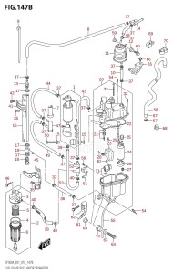 DF250A From 25003P-810001 (E01 E40)  2018 drawing FUEL PUMP /​ FUEL VAPOR SEPARATOR (E40)