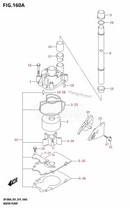 DF300AP From 30002P-910001 (E01 E40)  2019 drawing WATER PUMP (E01)