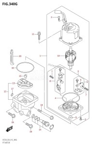 DF250T From 25004F-510001 (E03)  2015 drawing PTT MOTOR (DF200T:E03:L-TRANSOM)