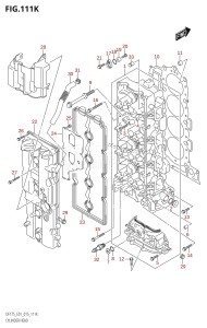 DF175ZG From 17502Z-510001 (E01 E40)  2015 drawing CYLINDER HEAD (DF175T:E40)