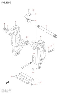 DF225Z From 22503Z-410001 (E03)  2014 drawing CLAMP BRACKET (DF200T:E03:L-TRANSOM)