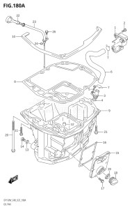 15002F-140001 (2021) 150hp E40-Costa Rica (DF150WT) DF150 drawing OIL PAN