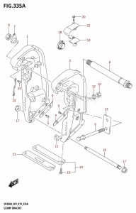 DF300AP From 30002P-910001 (E01 E40)  2019 drawing CLAMP BRACKET