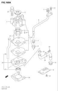 01502F-880001 (2008) 15hp P03-U.S.A (DF15K8) DF15 drawing WATER PUMP (K4,K5,K6)