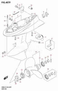 DF40A From 04005F-040001 (E34-Italy)  2020 drawing GEAR CASE (DF50AVT,DF50AVTH,DF60AVT,DF60AVTH)