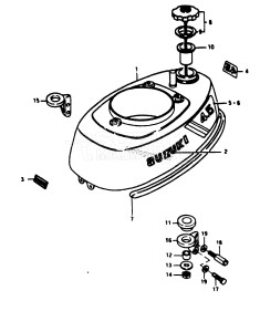 DT4.5 From c-10001 ()  1982 drawing FUEL TANK