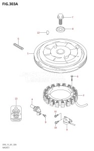 DF90 From 09001F-371001 (E01)  2003 drawing MAGNETO