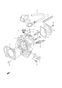 Outboard DF 6 drawing Cylinder Head