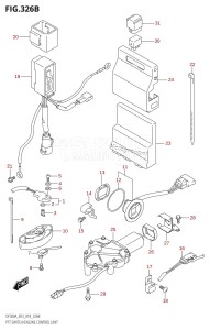 DF225T From 22503F-810001 (E03)  2018 drawing PTT SWITCH /​ ENGINE CONTROL UNIT (DF250A)