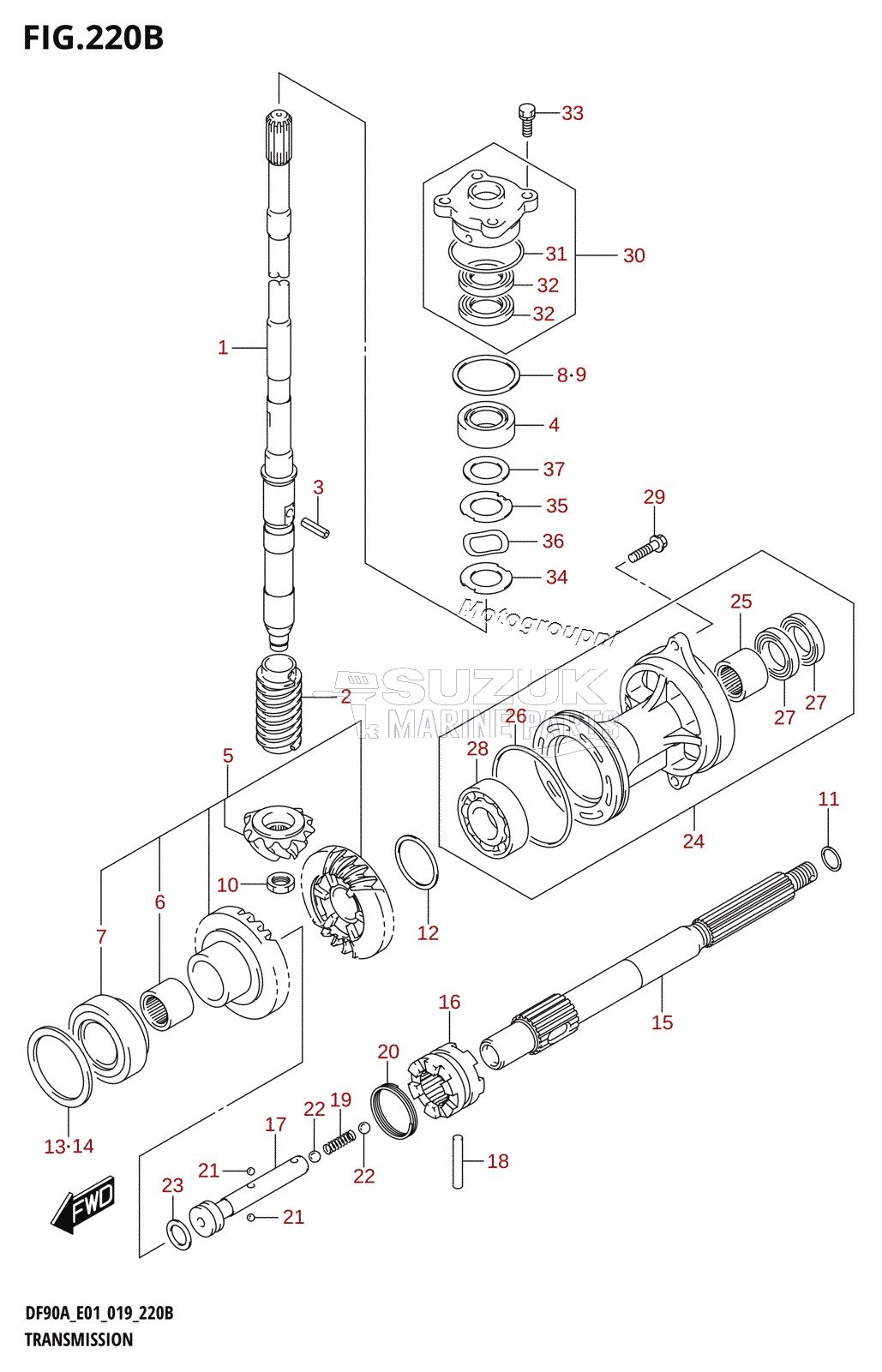 TRANSMISSION (DF70ATH,DF80A,DF90ATH)