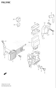 00995F-310001 (2013) 9.9hp P03-U.S.A (DF9.9B  DF9.9BR) DF9.9B drawing RECTIFIER / IGNITION COIL (DF15A:P03)